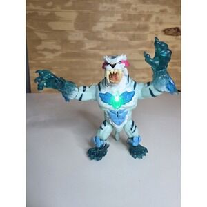 Mr Beast Lab Cryo Lab Mystery‎ Collector Figure Tiger Light Blue WORKS